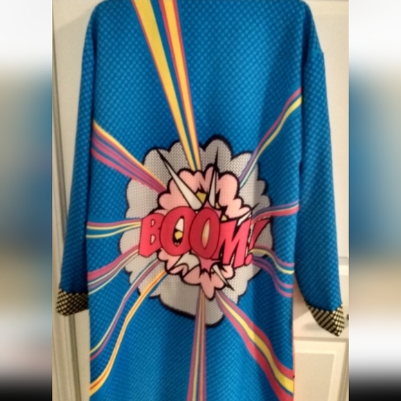 AKIRA Multicolor Graphic Trench Coat - Picture 2 of 7